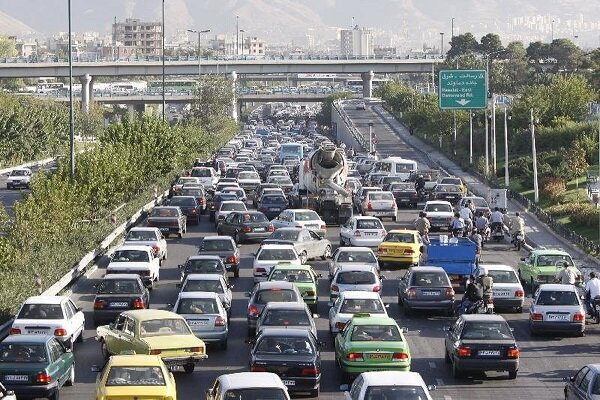 وضعیت ترافیکی بزرگراه‌های تهران
