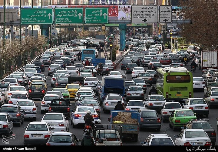 وضعیت ترافیکی معابر اصلی و بزرگراهی پایتخت