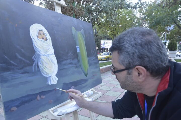 دومین روز از رویداد ملی نقاشی «هنر راویان غزه»